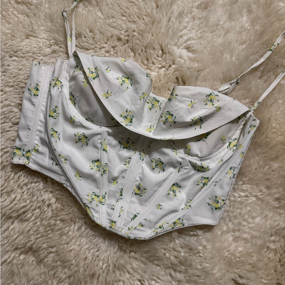 Floral Bustier Top